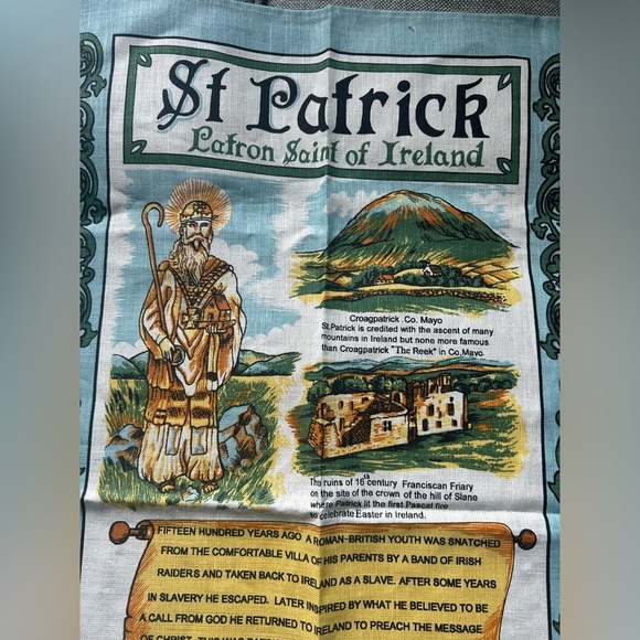 Ulster Weavers St Patrick Ireland 100% Irish Linen Kitchen Tea Towel Vintage - Picture 2 of 10